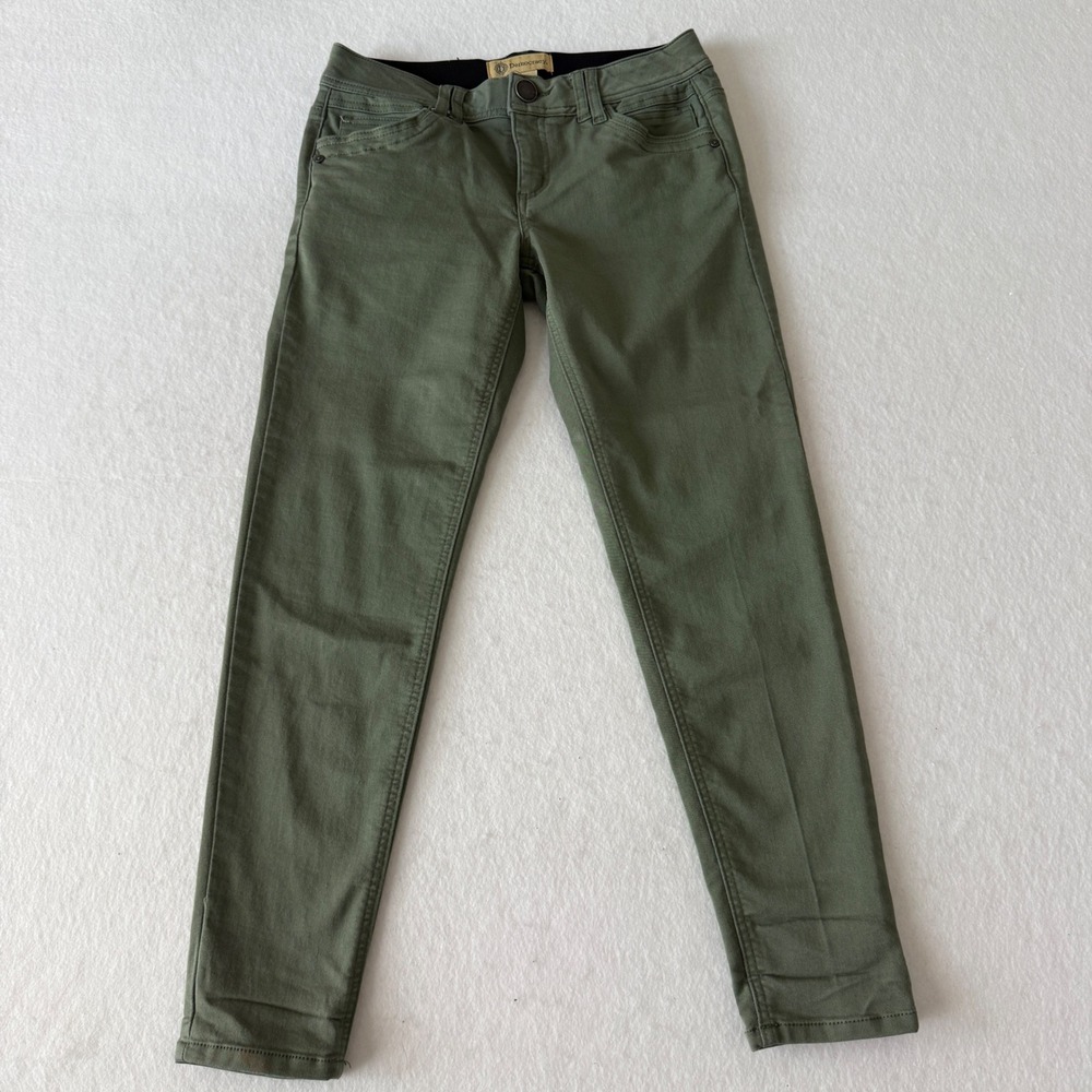 Democracy Ab Technology Slim Leg Pants Womens 6 Olive Green